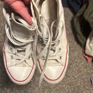 Stylish White and Red Kids Sneakers